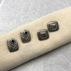 Chico's modernist style statement earrings, + free.